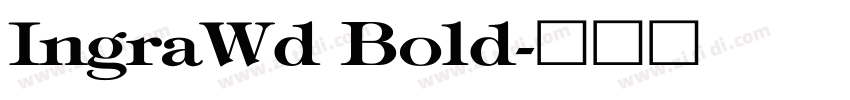 IngraWd Bold字体转换